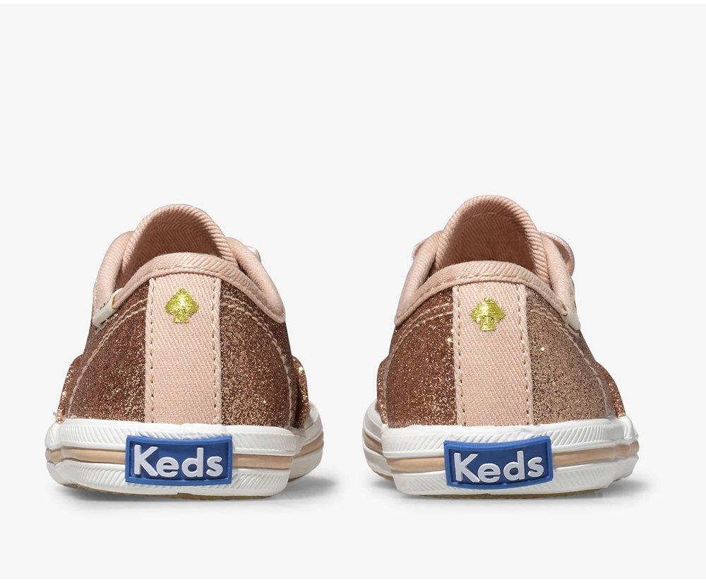 Keds Sneakers Rose Gold - Kate Spade new york Champion Glitter - Kids JNSFCB-351